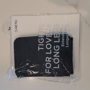 Tall Black Diamond Pattern Tights